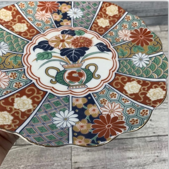 Arita Fine China Hand Decorated Plate Imari Reproduction 7.75" Made In Japan - Picture 4 of 7